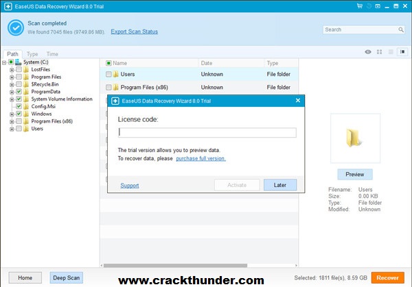 Easeus data recovery 8.6 license code free download